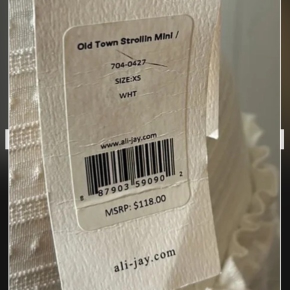 ALI&JAY white halter dress,frill,cut out,fit&flare,flare Dress Up Buttercup, - Picture 8 of 16